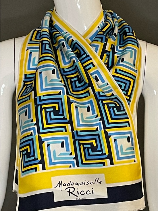 Nina Ricci Accessories - Vintage Nina Ricci Mademoiselle Ricci Silk Scarf 10 x 44 Mint Condition